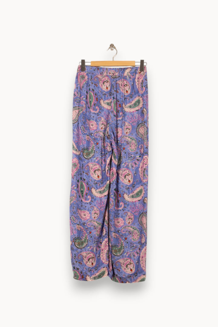 Pantalon Large Bleu et Rose - Taille XS/34 de la marque Louise Misha | PARAD58273 - Vendu par Paradigme - Image 4