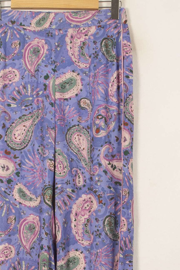 Pantalon Large Bleu et Rose - Taille XS/34 de la marque Louise Misha | PARAD58273 - Vendu par Paradigme - Image 3