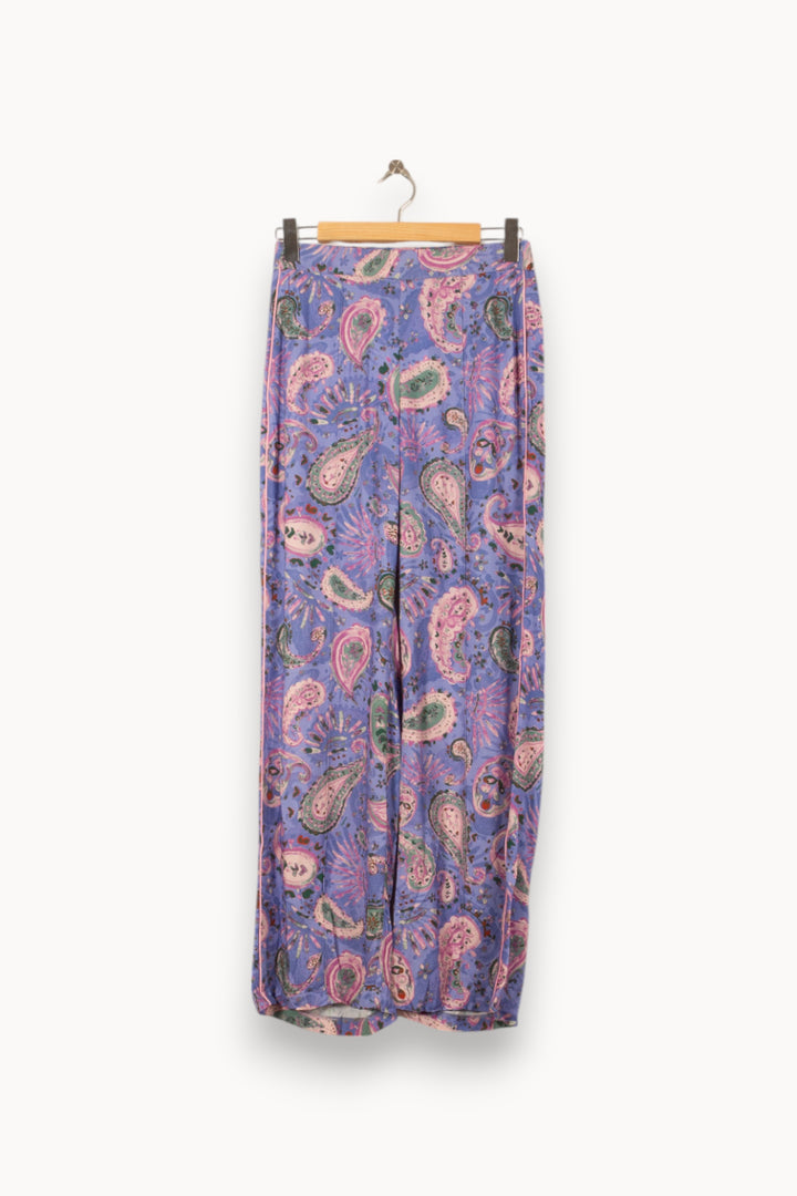 Pantalon Large Bleu et Rose - Taille XS/34 de la marque Louise Misha | PARAD58273 - Vendu par Paradigme - Image 2