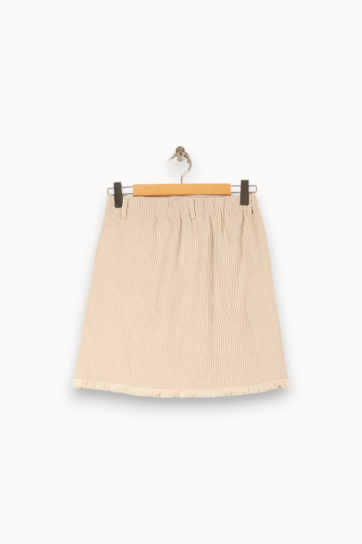 Jupe Courte Beige - Taille XS/34 de la marque Imprevu | PARAD58275 - Vendu par Paradigme - Image 4
