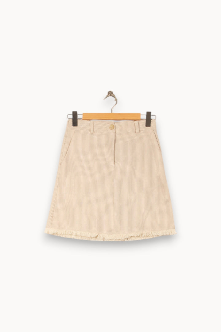 Jupe Courte Beige - Taille XS/34 de la marque Imprevu | PARAD58275 - Vendu par Paradigme - Image 2