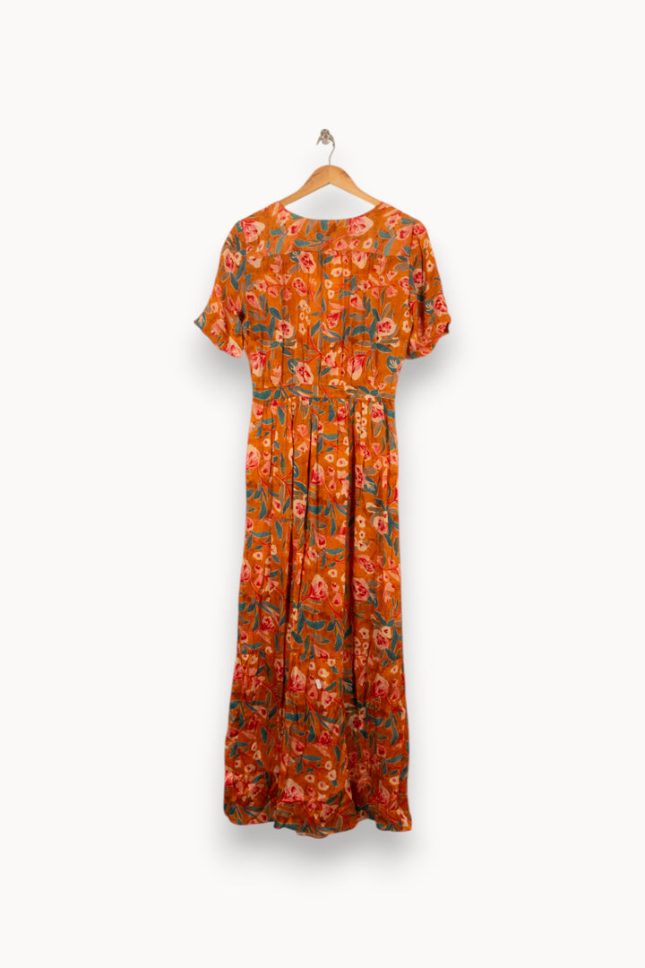 Robe Longue Orange et Verte - Taille S/36 de la marque Louise Misha | PARAD58279 - Vendu par Paradigme - Image 4