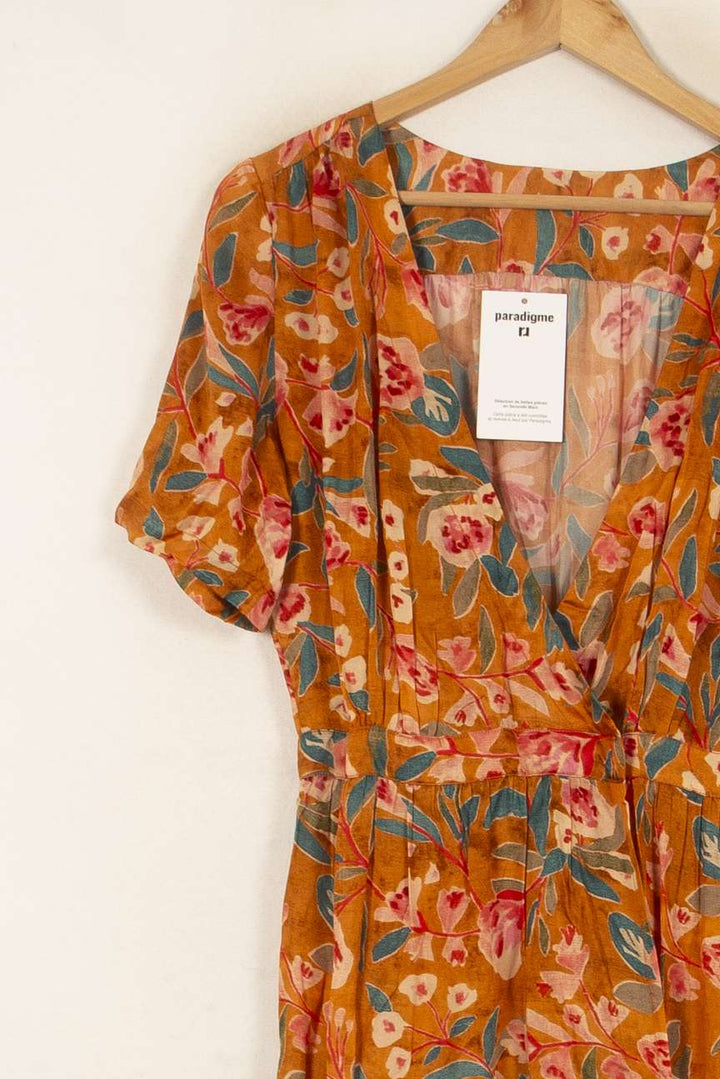 Robe Longue Orange et Verte - Taille S/36 de la marque Louise Misha | PARAD58279 - Vendu par Paradigme - Image 3