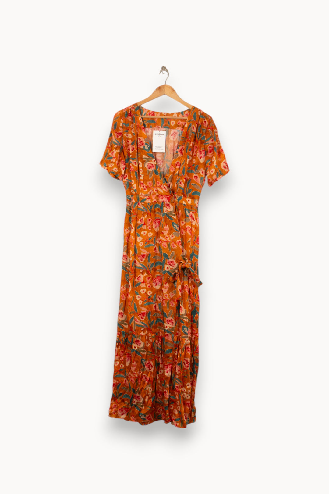 Robe Longue Orange et Verte - Taille S/36 de la marque Louise Misha | PARAD58279 - Vendu par Paradigme - Image 2