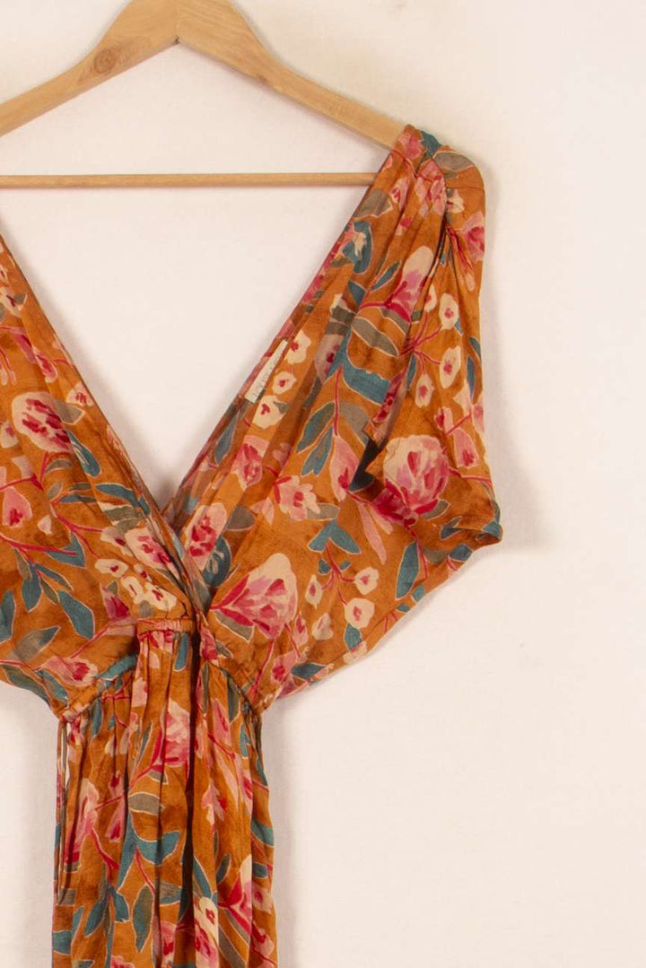 Robe Longue Orange et Rose - Taille S/36 de la marque Louise Misha | PARAD58280 - Vendu par Paradigme - Image 3
