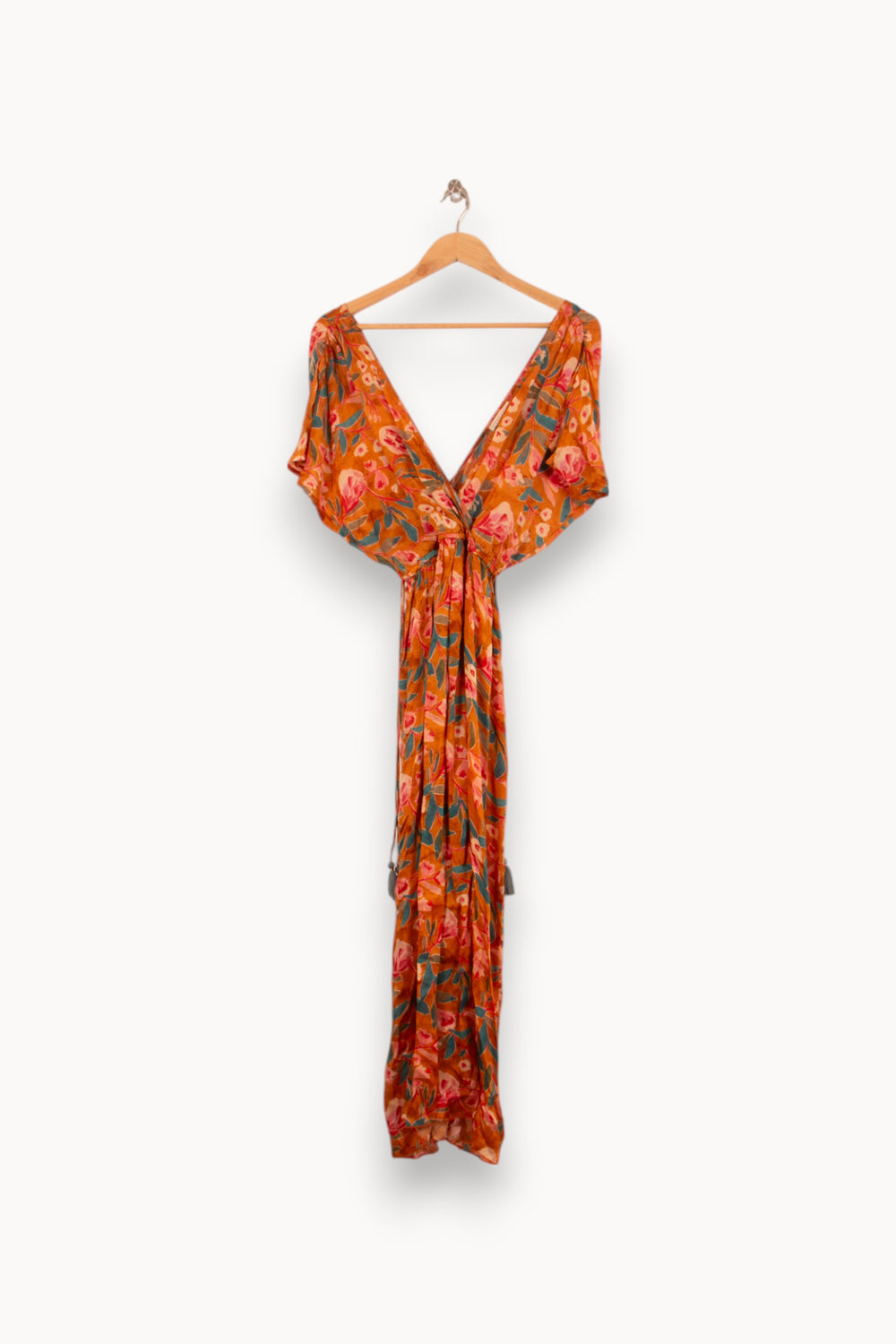 Robe Longue Orange et Rose - Taille S/36 de la marque Louise Misha | PARAD58280 - Vendu par Paradigme - Image 2