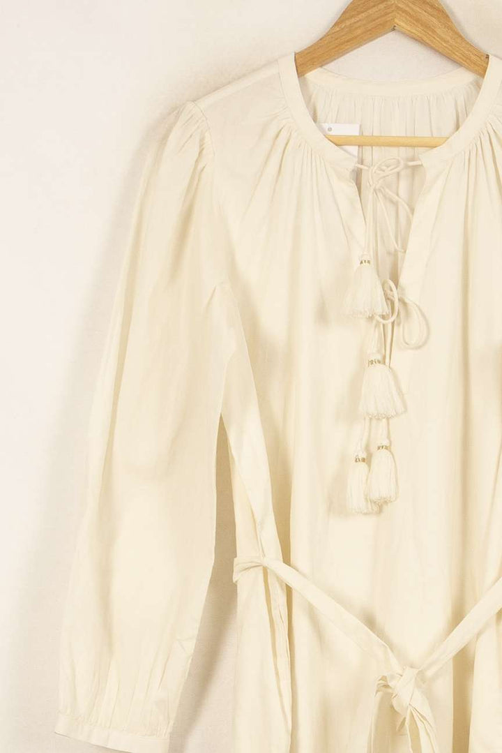 Robe Longue Blanche - Taille S/36 de la marque Louise Misha | PARAD58288 - Vendu par Paradigme - Image 3