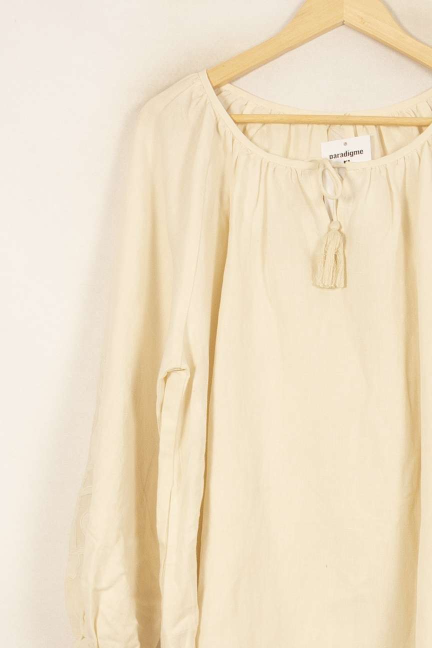 Robe Courte Écrue - Taille L/40 de la marque Louise Misha | PARAD58294 - Vendu par Paradigme - Image 3