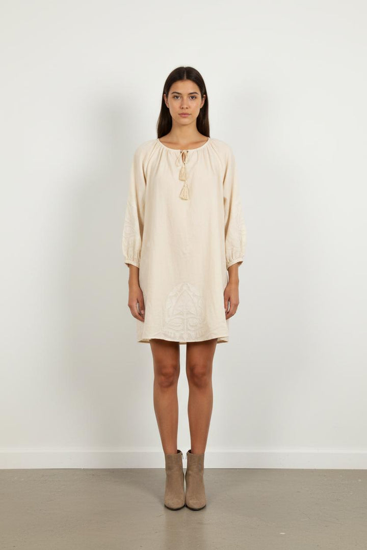 Robe Courte Écrue - Taille L/40