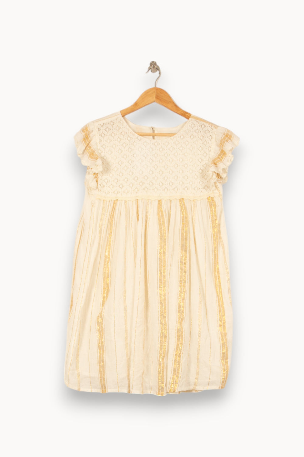 Robe Courte Blanche et Jaune - Taille S/36 de la marque Louise Misha | PARAD58295 - Vendu par Paradigme - Image 2