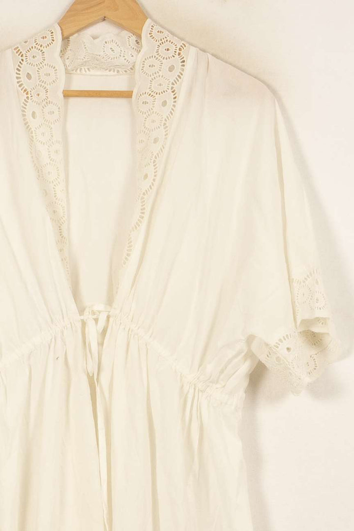 Robe Longue Blanche - Taille M/38 de la marque Louise Misha | PARAD58313 - Vendu par Paradigme - Image 3