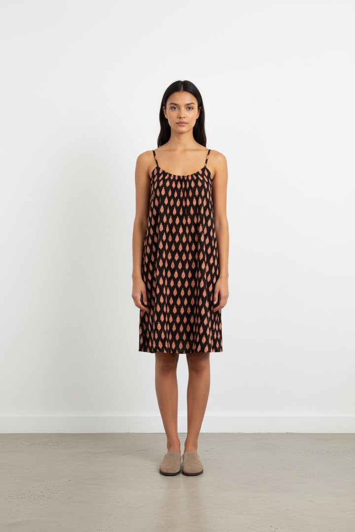 Robe Noire et Orange - Taille XS/34