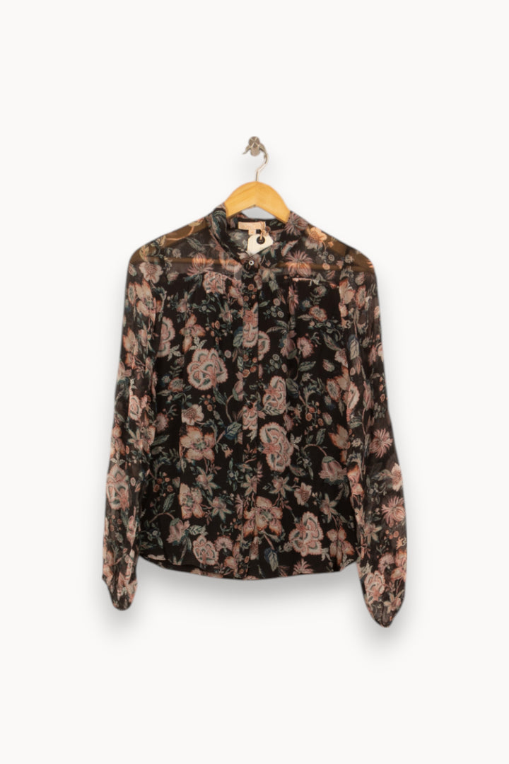 Blouse Noire et Rose - Taille M/38 de la marque Louise Misha | PARAD58319 - Vendu par Paradigme - Image 2