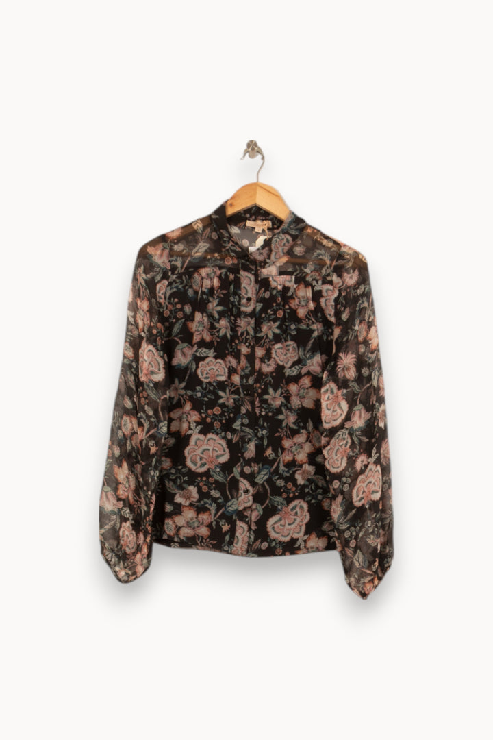Blouse Noire et Rose - Taille M/38 de la marque Louise Misha | PARAD58320 - Vendu par Paradigme - Image 2