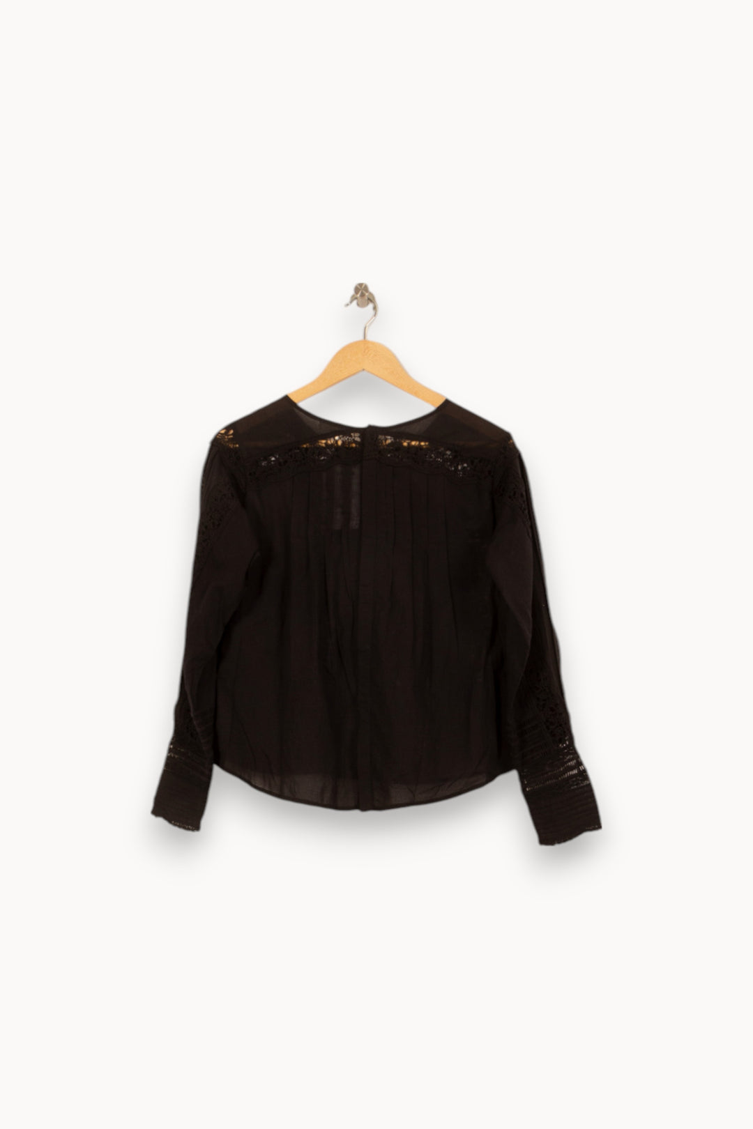 Blouse Noire - Taille S/36 de la marque Louise Misha | PARAD58321 - Vendu par Paradigme - Image 4