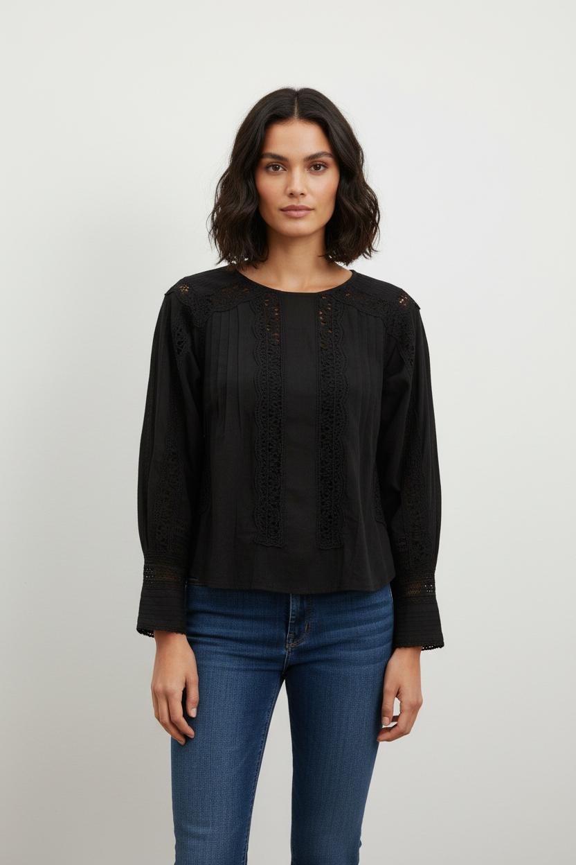 Blouse Noire - Taille S/36