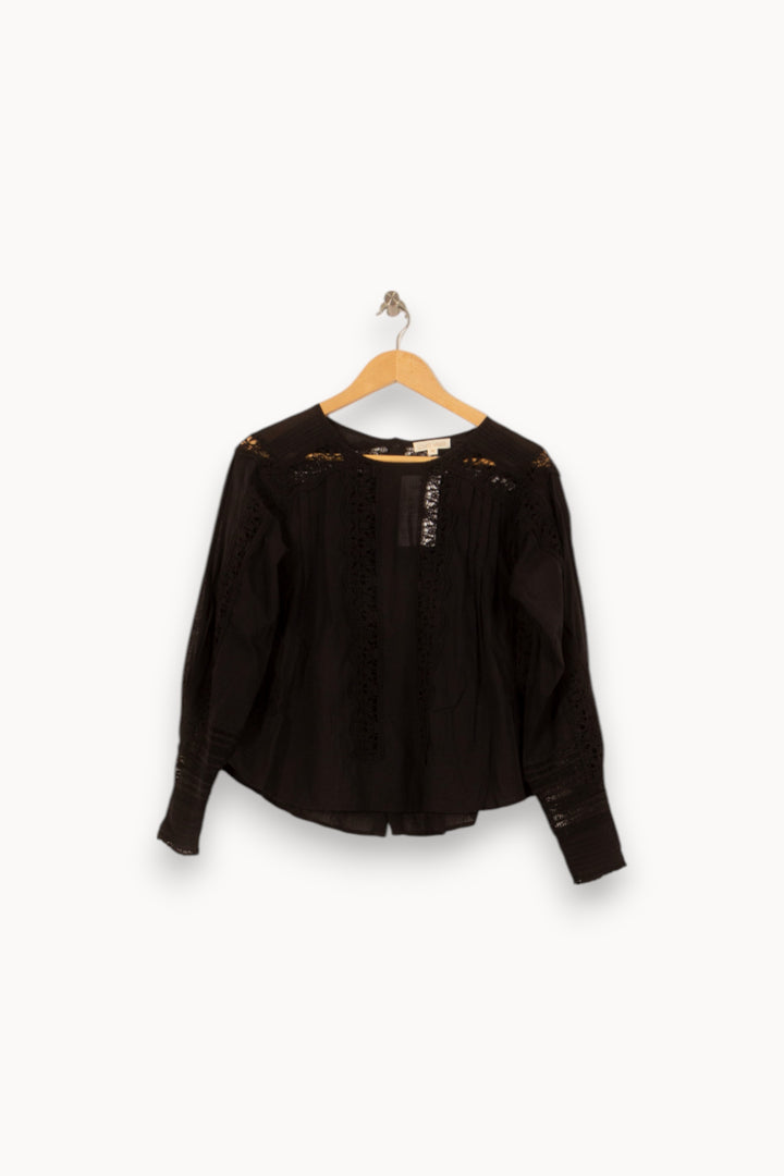 Blouse Noire - Taille S/36 de la marque Louise Misha | PARAD58321 - Vendu par Paradigme - Image 2