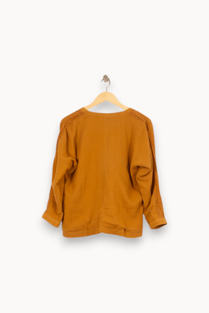 Blouse Orange - Taille M/38 de la marque Louise Misha | PARAD58323 - Vendu par Paradigme - Image 4