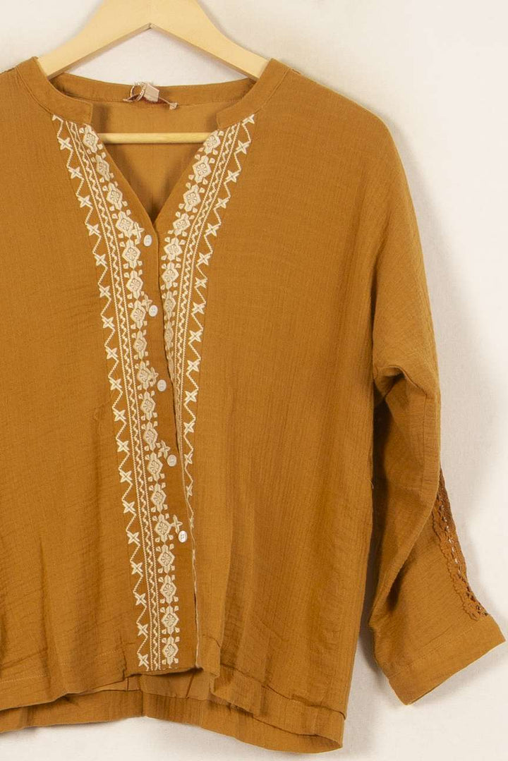 Blouse Orange - Taille M/38 de la marque Louise Misha | PARAD58323 - Vendu par Paradigme - Image 3