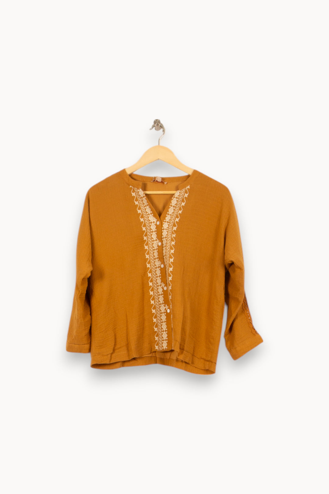 Blouse Orange - Taille M/38 de la marque Louise Misha | PARAD58323 - Vendu par Paradigme - Image 2