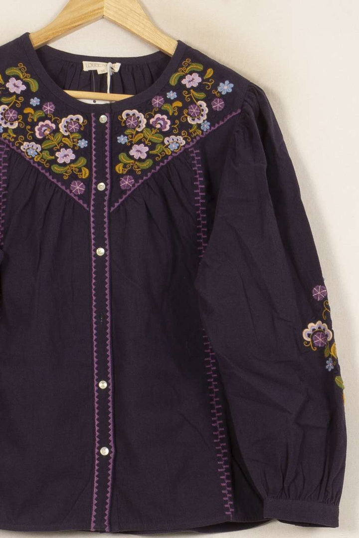 Blouse Violette - Taille S/36 de la marque Louise Misha | PARAD58326 - Vendu par Paradigme - Image 3
