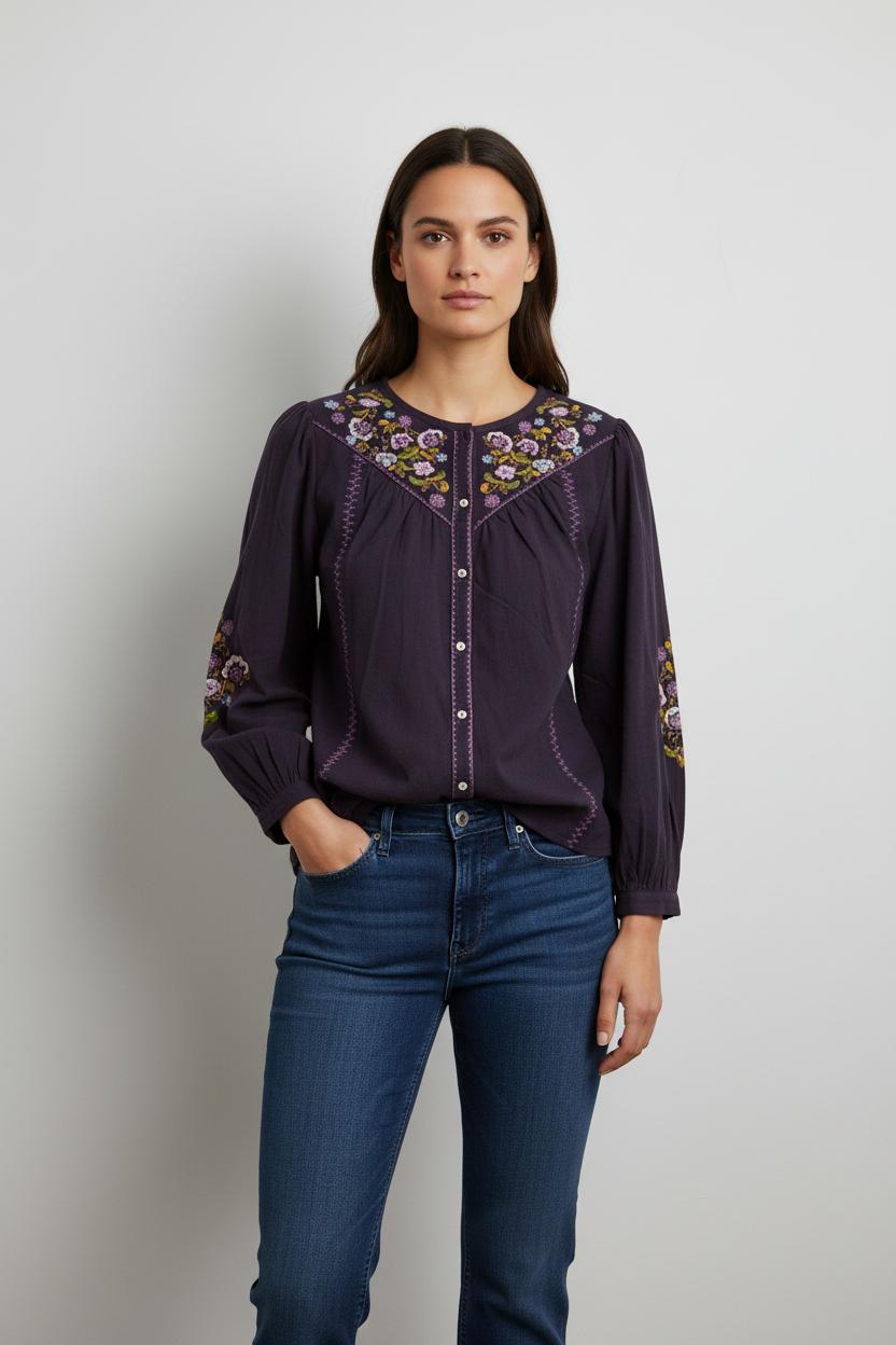 Blouse Violette - Taille S/36