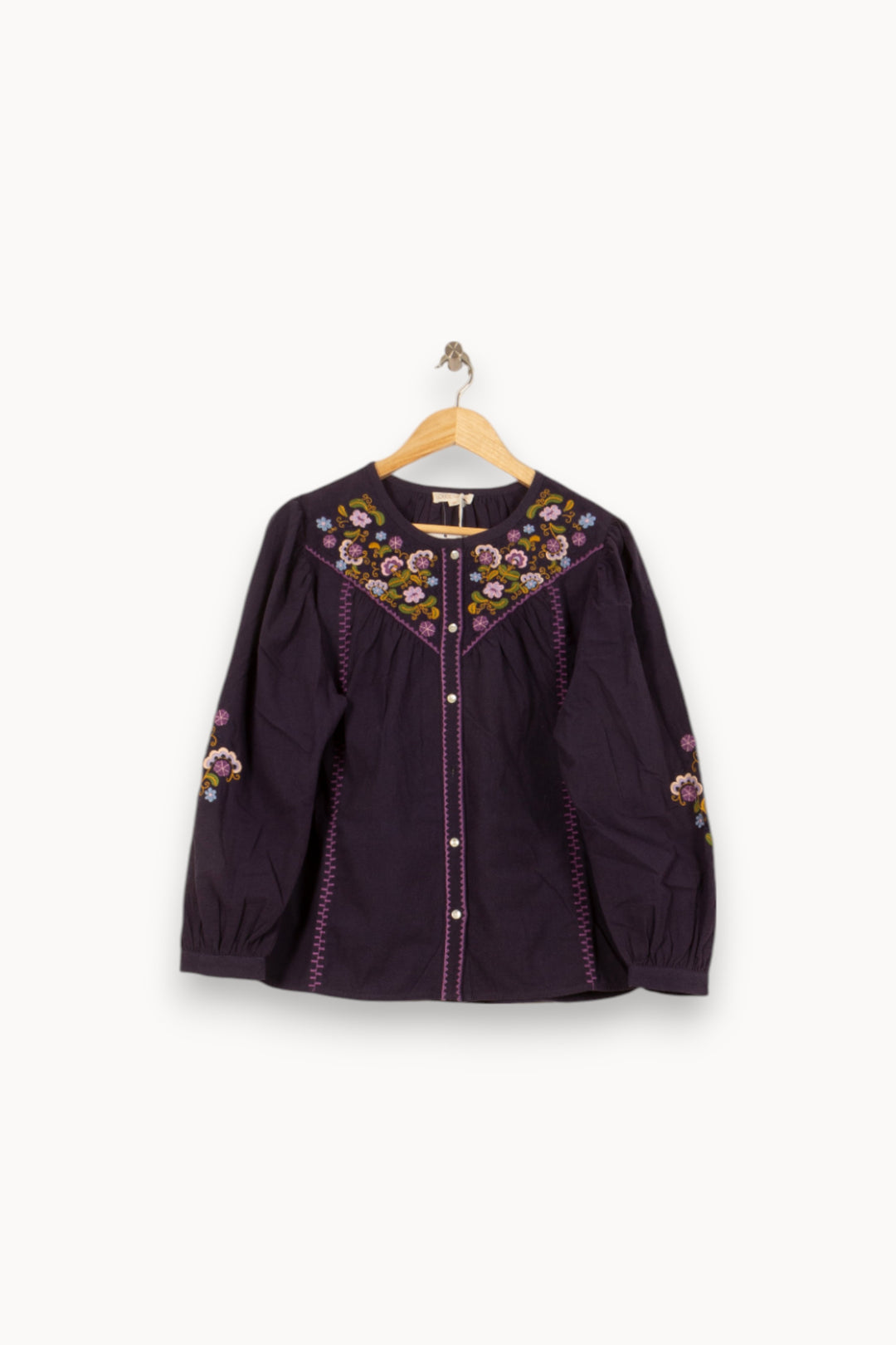 Blouse Violette - Taille S/36 de la marque Louise Misha | PARAD58326 - Vendu par Paradigme - Image 2