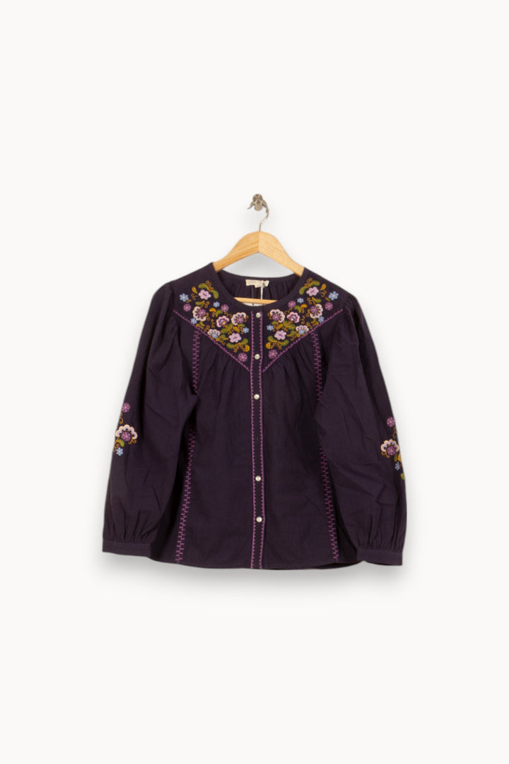 Blouse Violette - Taille S/36 de la marque Louise Misha | PARAD58326 - Vendu par Paradigme - Image 2