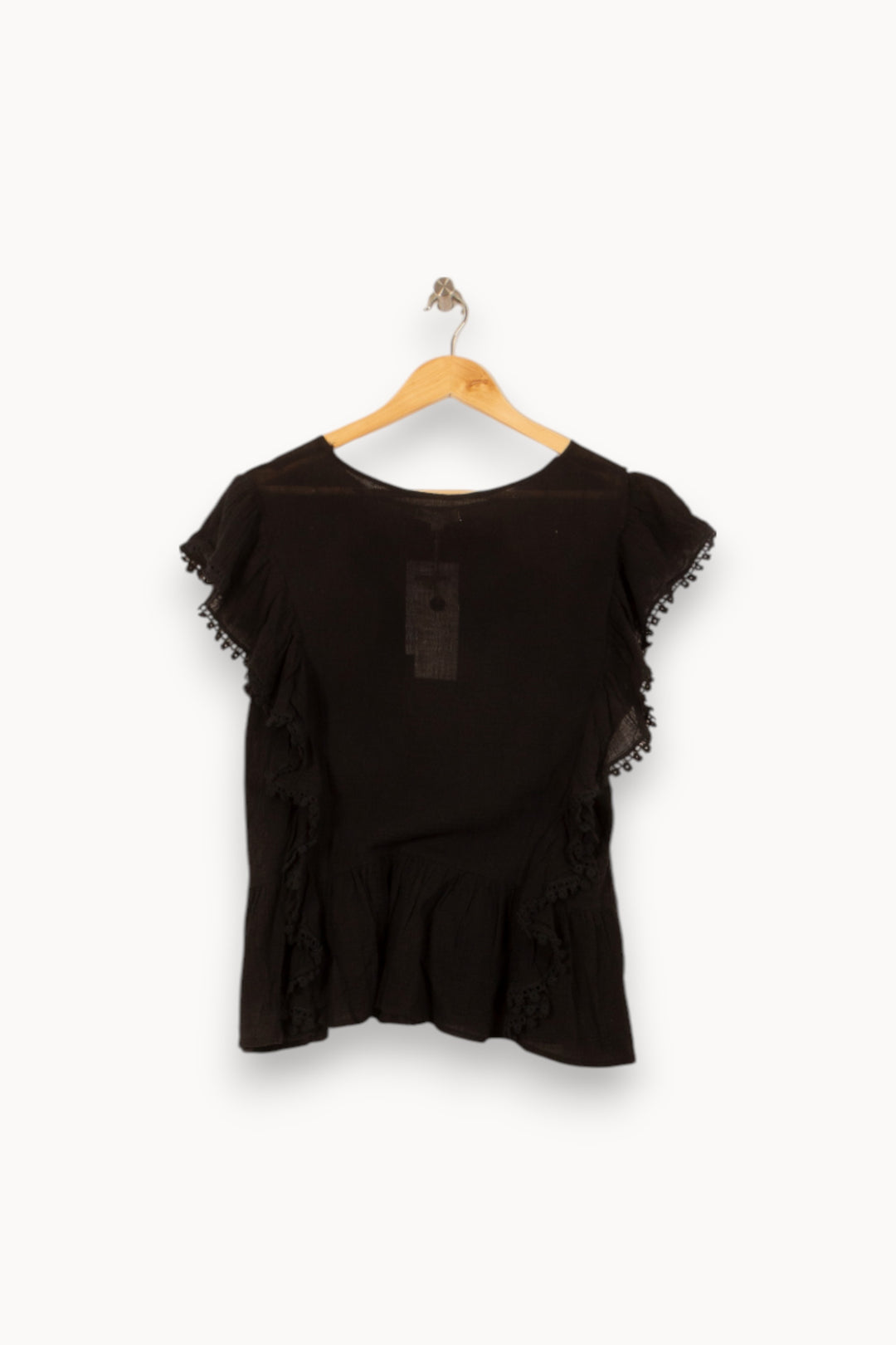 Blouse Noire - Taille S/36 de la marque Louise Misha | PARAD58327 - Vendu par Paradigme - Image 4