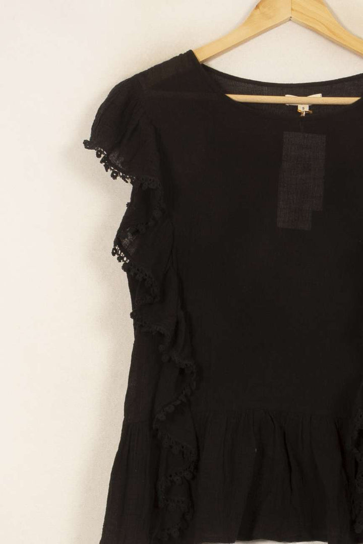 Blouse Noire - Taille S/36 de la marque Louise Misha | PARAD58327 - Vendu par Paradigme - Image 3