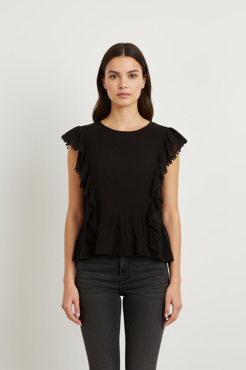 Blouse Noire - Taille S/36