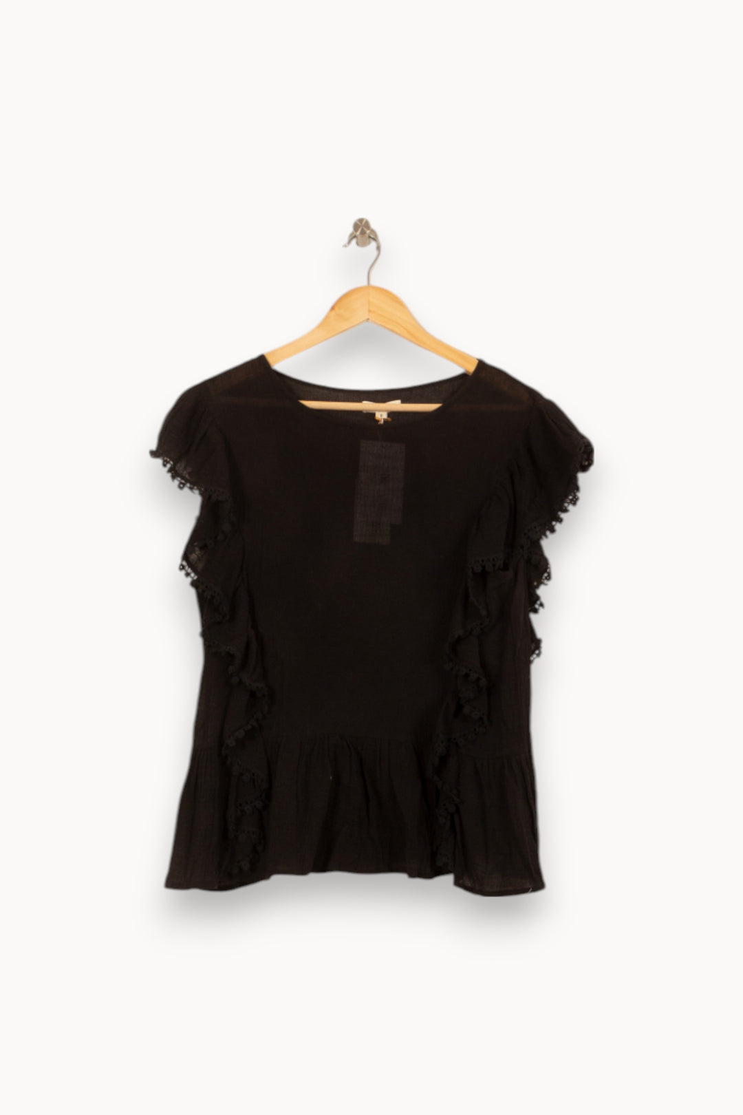 Blouse Noire - Taille S/36 de la marque Louise Misha | PARAD58327 - Vendu par Paradigme - Image 2