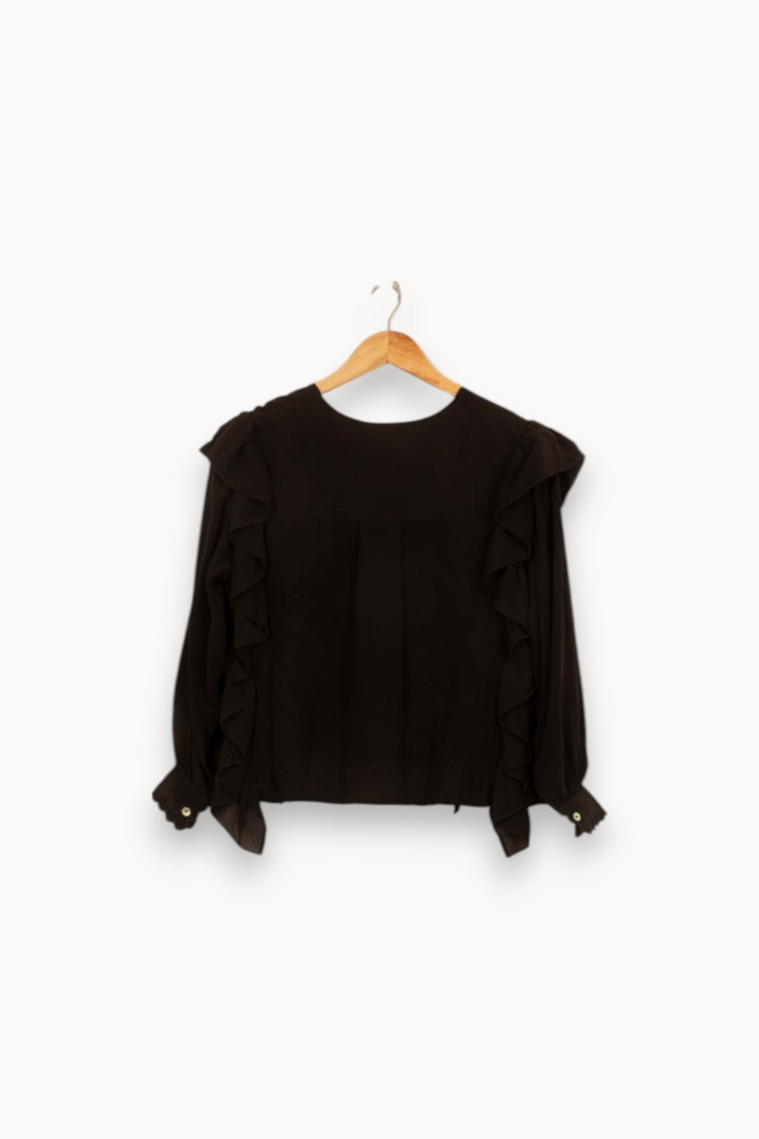 Blouse Noire - Taille S/36 de la marque Louise Misha | PARAD58328 - Vendu par Paradigme - Image 4