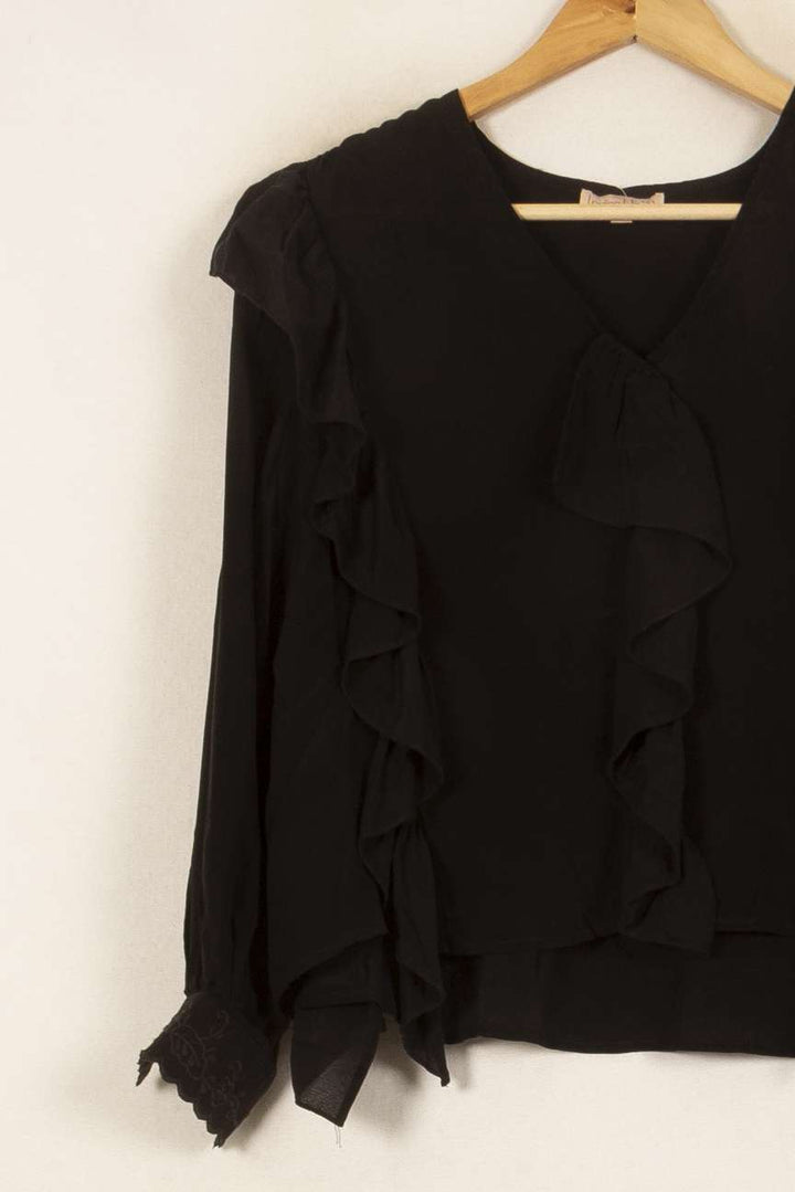 Blouse Noire - Taille S/36 de la marque Louise Misha | PARAD58328 - Vendu par Paradigme - Image 3
