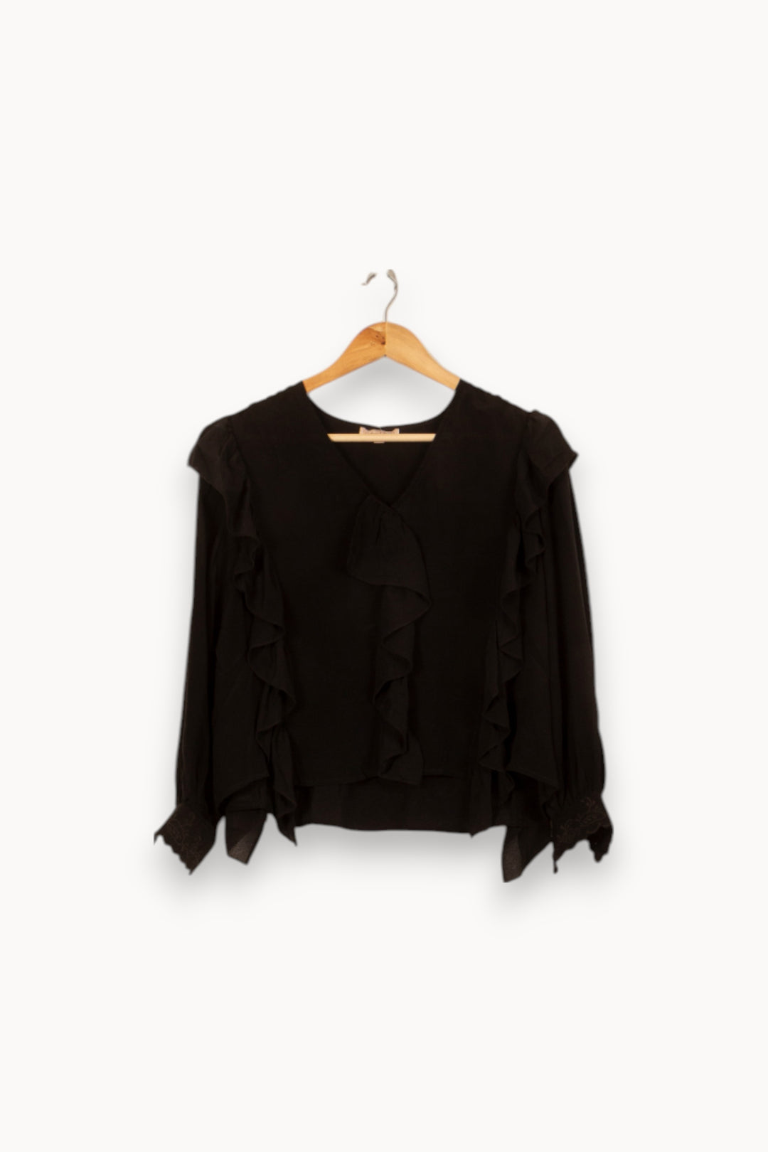 Blouse Noire - Taille S/36 de la marque Louise Misha | PARAD58328 - Vendu par Paradigme - Image 2