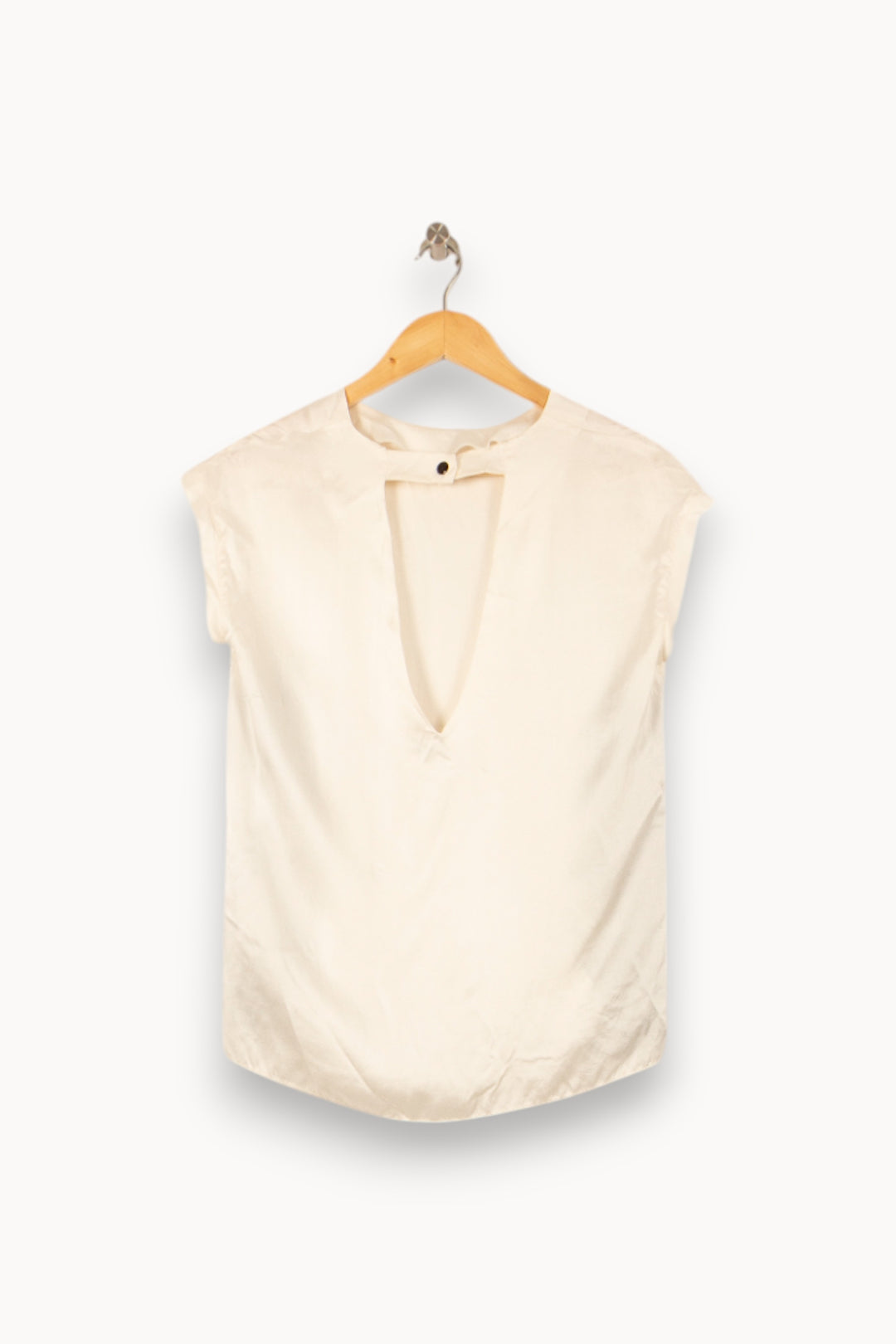 Blouse Blanche et Noire - Taille S/36 de la marque Sandro | PARAD58336 - Vendu par Paradigme - Image 4