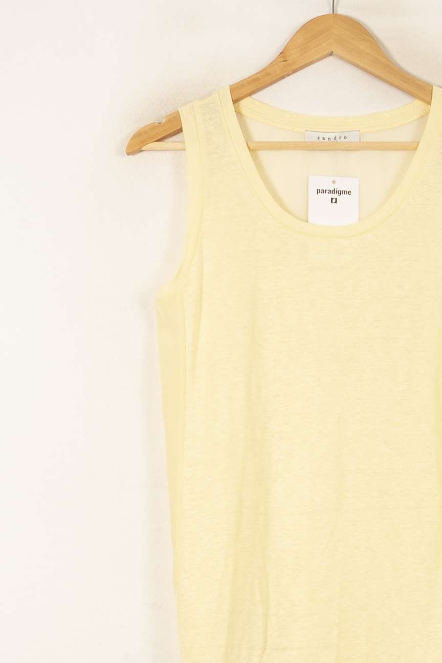 Débardeur Jaune - Taille S/36 de la marque Sandro | PARAD58337 - Vendu par Paradigme - Image 3