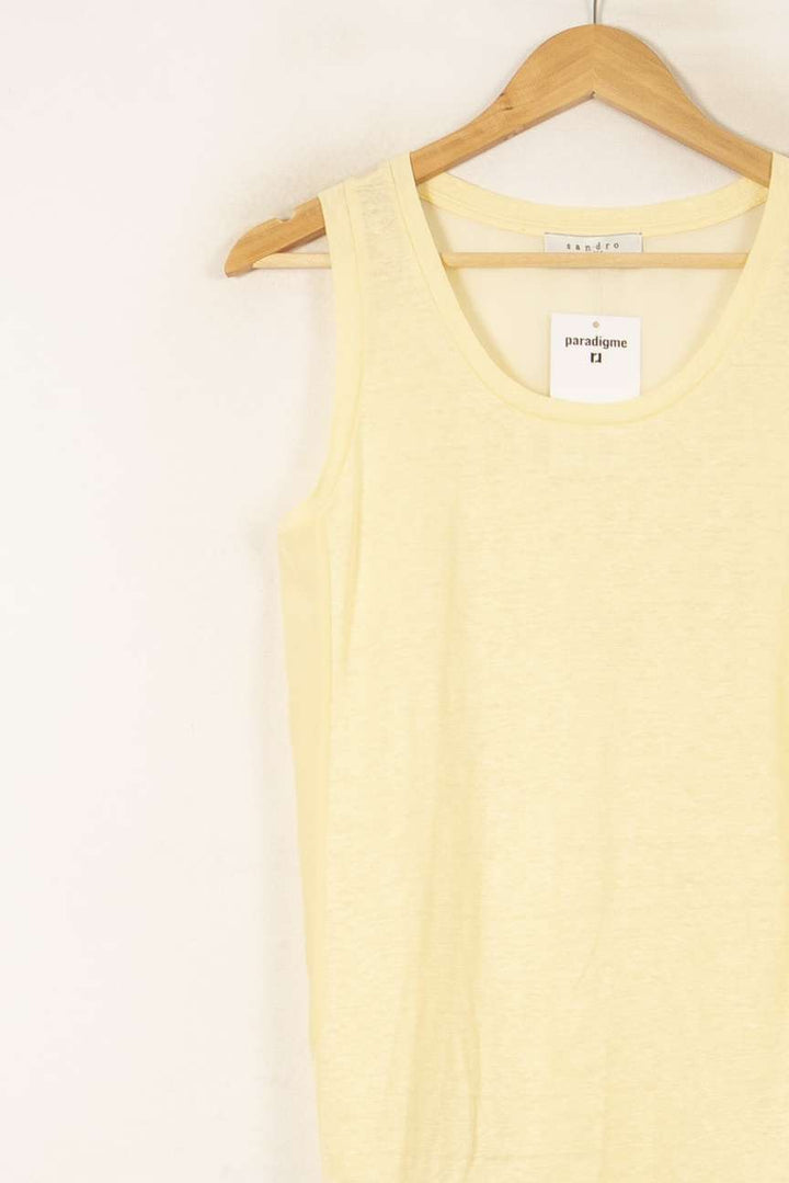 Débardeur Jaune - Taille S/36 de la marque Sandro | PARAD58337 - Vendu par Paradigme - Image 3