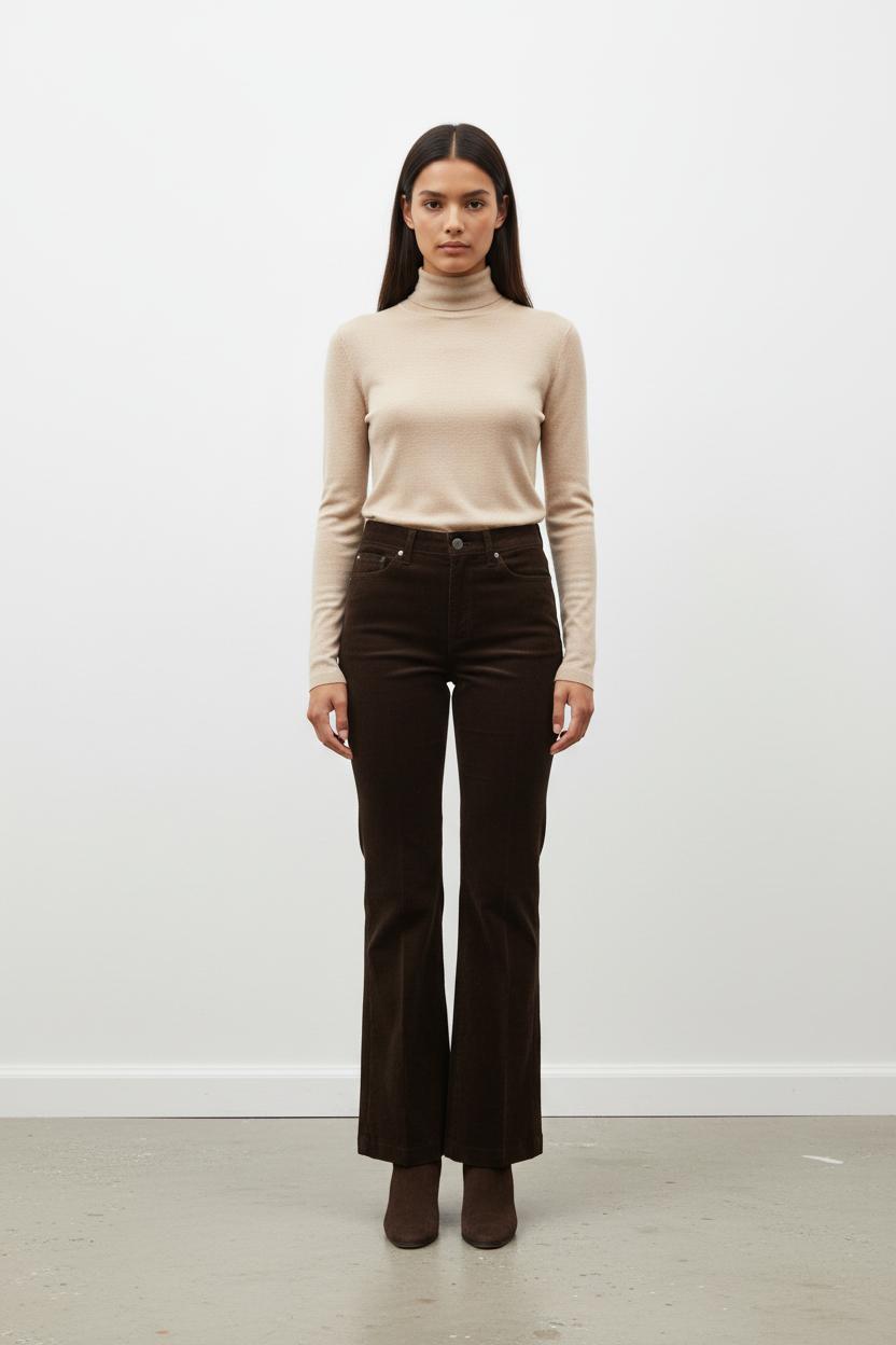 Pantalon Évasé Marron - Taille M/38