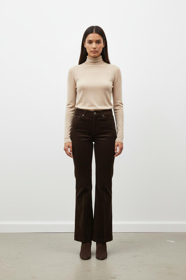 Pantalon Évasé Marron - Taille M/38