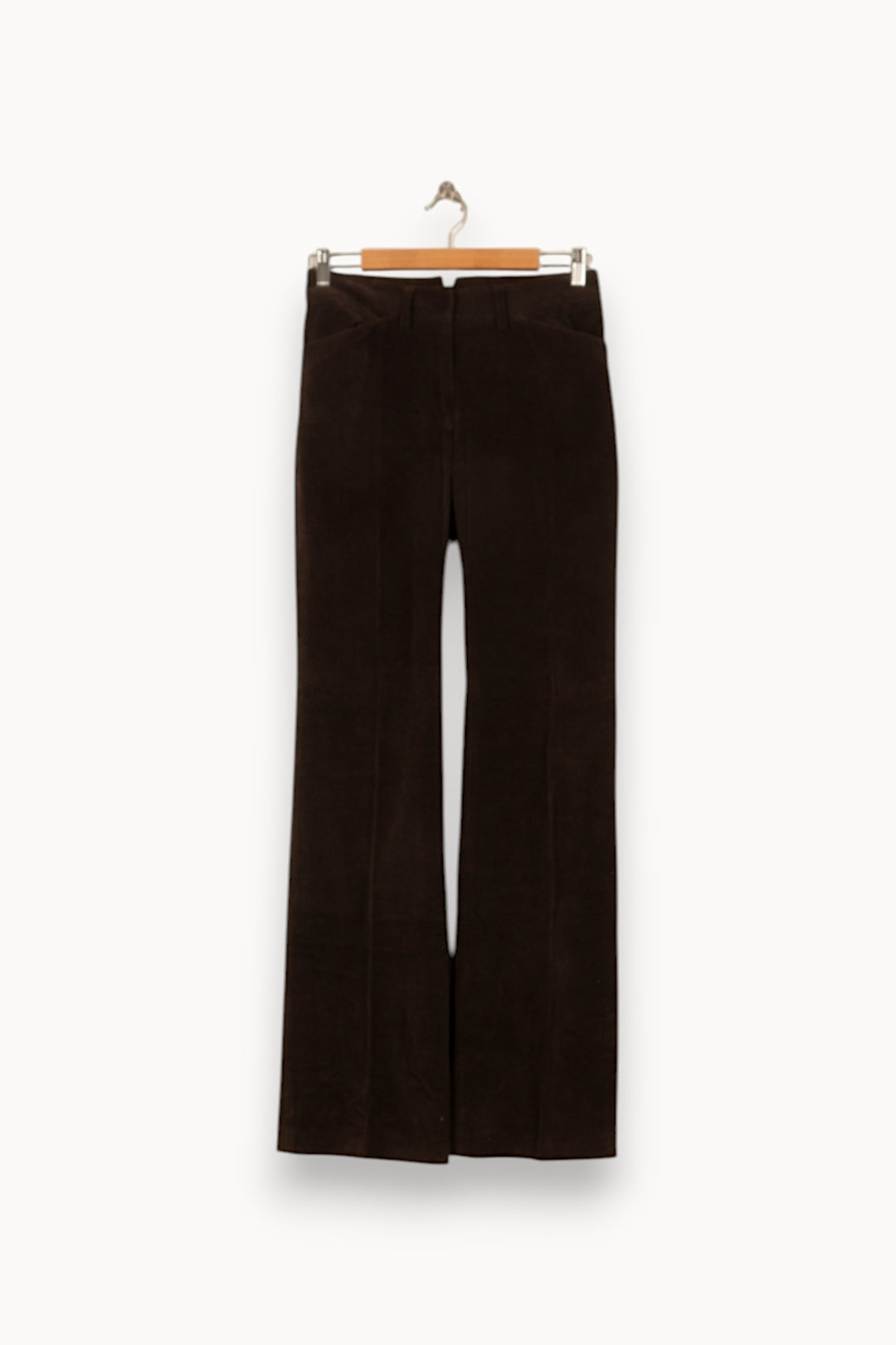 Pantalon Évasé Marron - Taille M/38 de la marque Max Mara | PARAD58339 - Vendu par Paradigme - Image 2