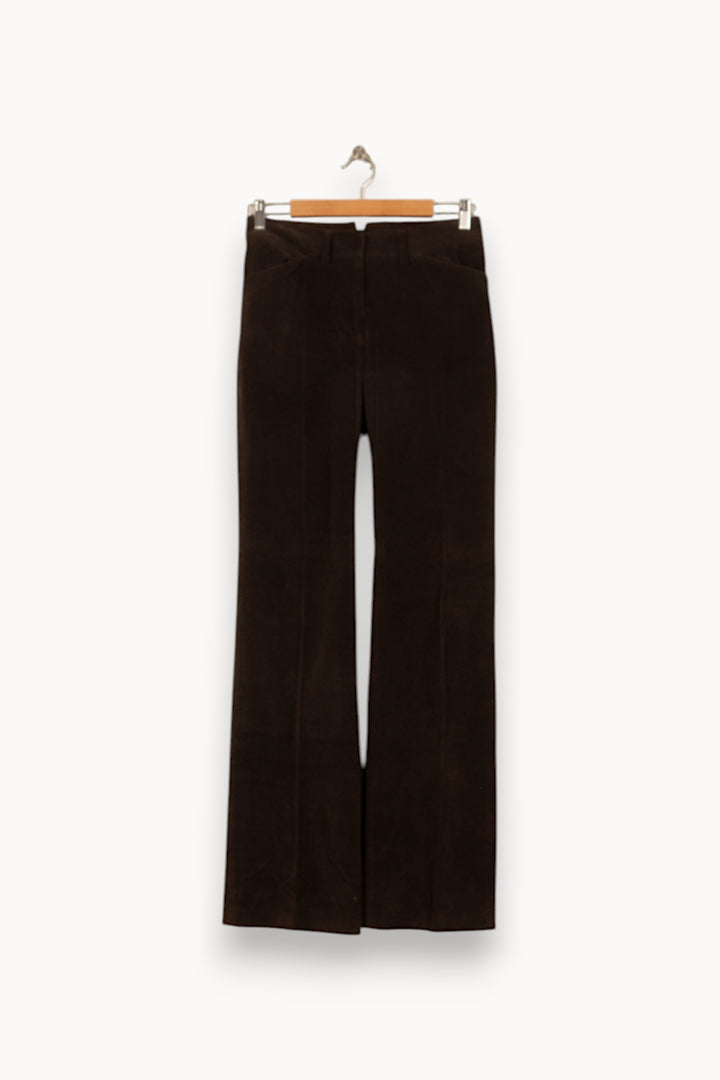 Pantalon Évasé Marron - Taille M/38 de la marque Max Mara | PARAD58339 - Vendu par Paradigme - Image 2