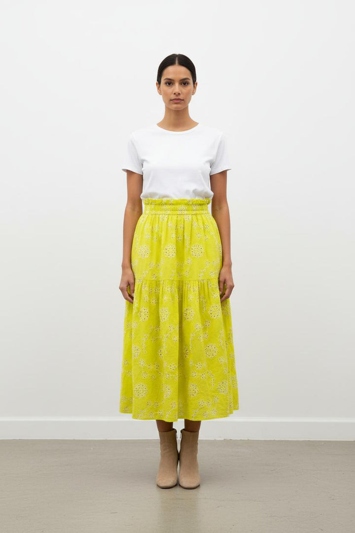 Jupe Longue Jaune et Blanche - Taille S/36
