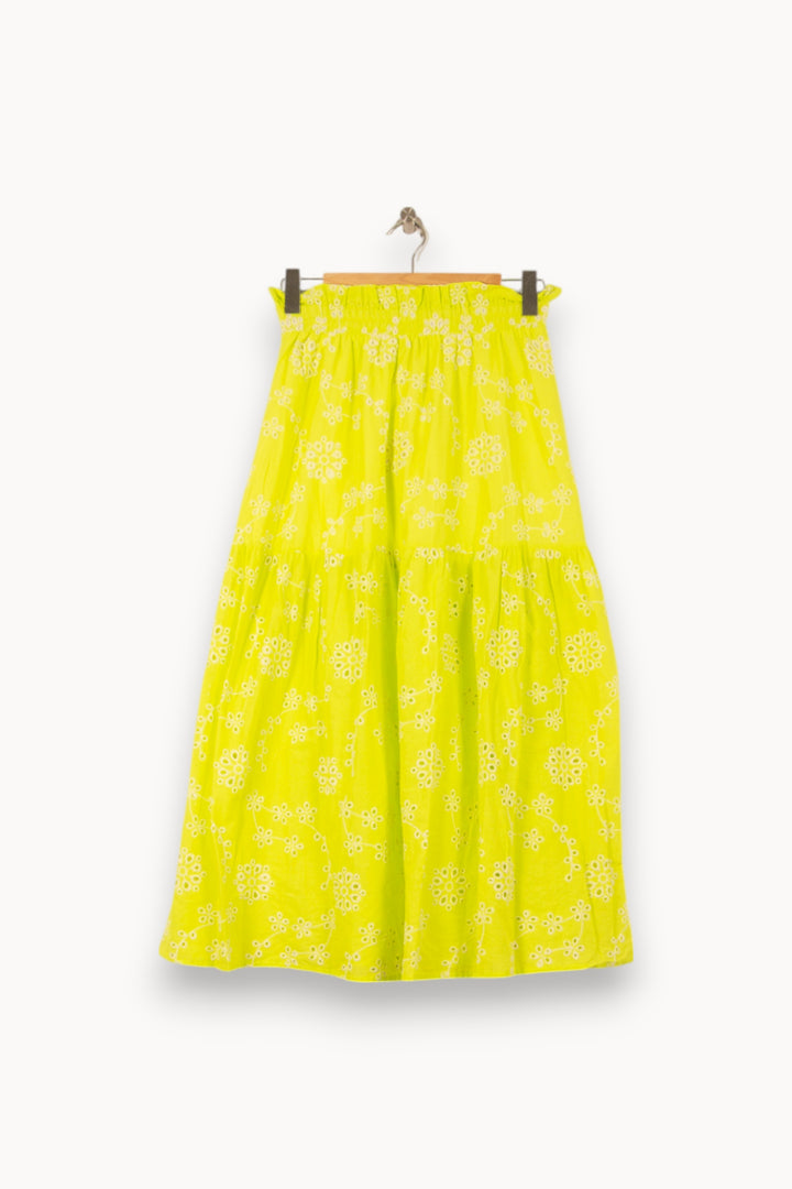 Jupe Longue Jaune et Blanche - Taille S/36 de la marque Imprevu | PARAD58342 - Vendu par Paradigme - Image 2