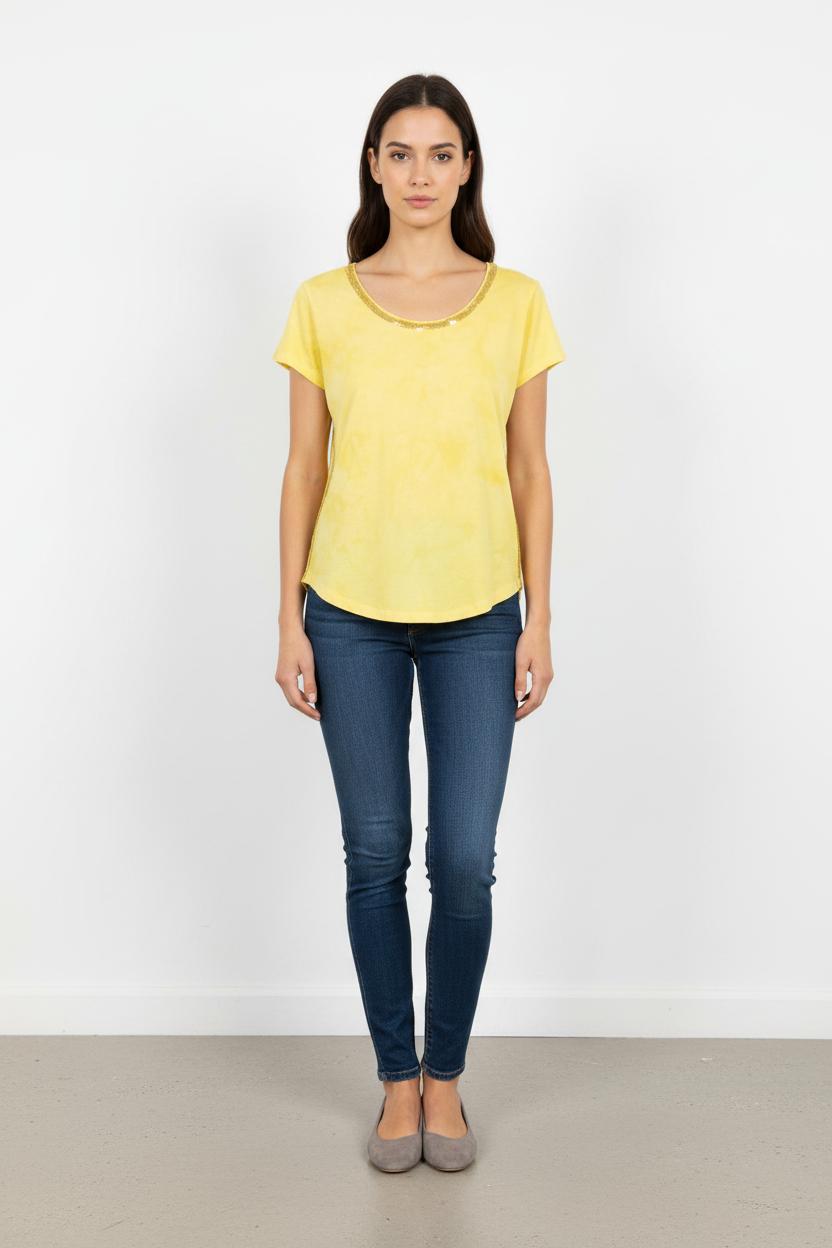 Tee-shirt Jaune - Taille XS/34