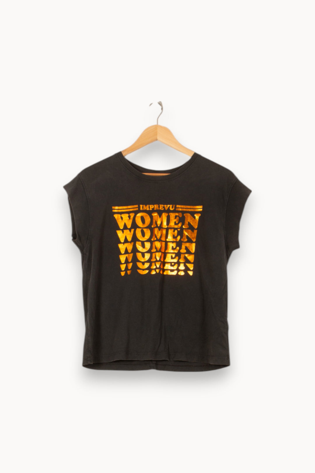 Tee-shirt Noir et Orange - Taille XS/34 de la marque Imprevu | PARAD58345 - Vendu par Paradigme - Image 2