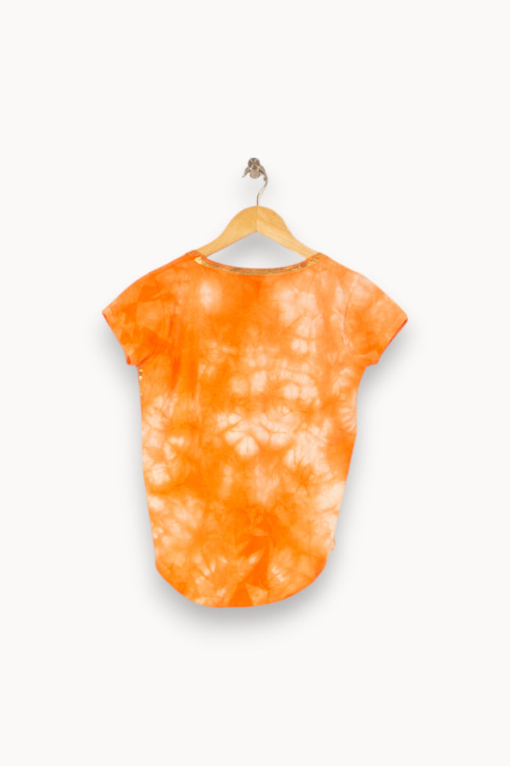 Tee-shirt Orange et Blanc - Taille XS/34 de la marque Imprevu | PARAD58352 - Vendu par Paradigme - Image 4