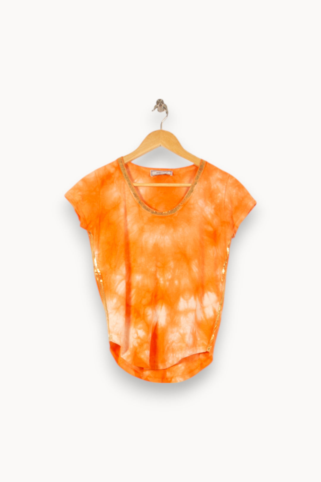 Tee-shirt Orange et Blanc - Taille XS/34 de la marque Imprevu | PARAD58352 - Vendu par Paradigme - Image 2