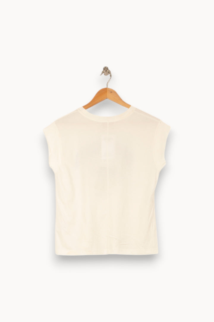 Tee-shirt Blanc - Taille XS/34 de la marque Imprevu | PARAD58353 - Vendu par Paradigme - Image 4