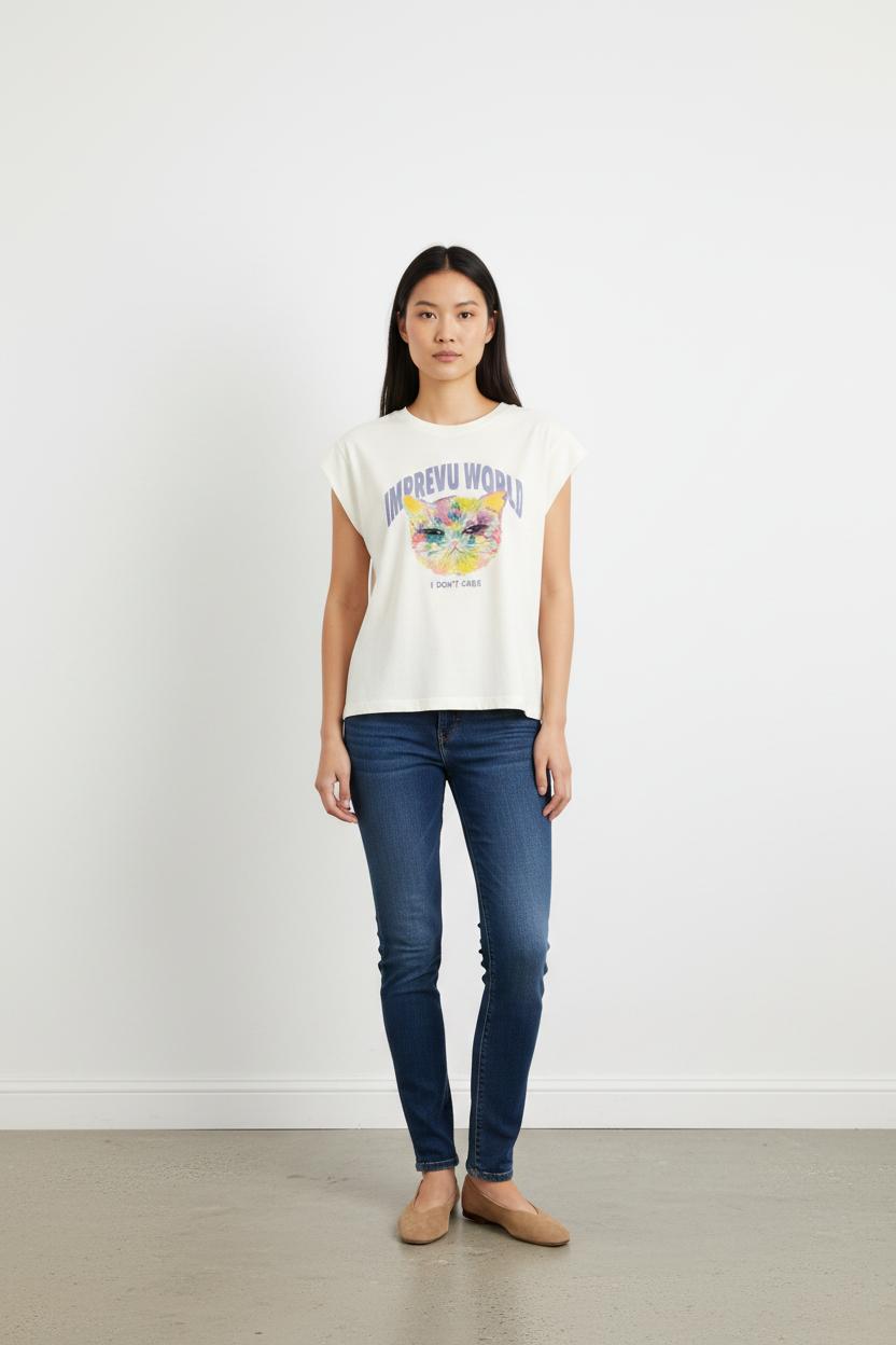 Tee-shirt Blanc - Taille XS/34